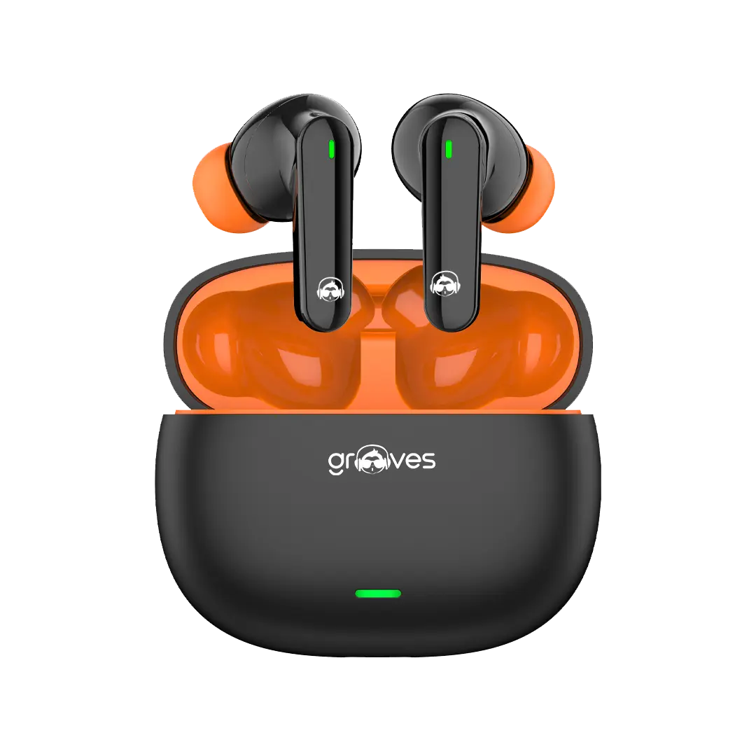 Grooves Beat in Black color - Earbuds by Grooves