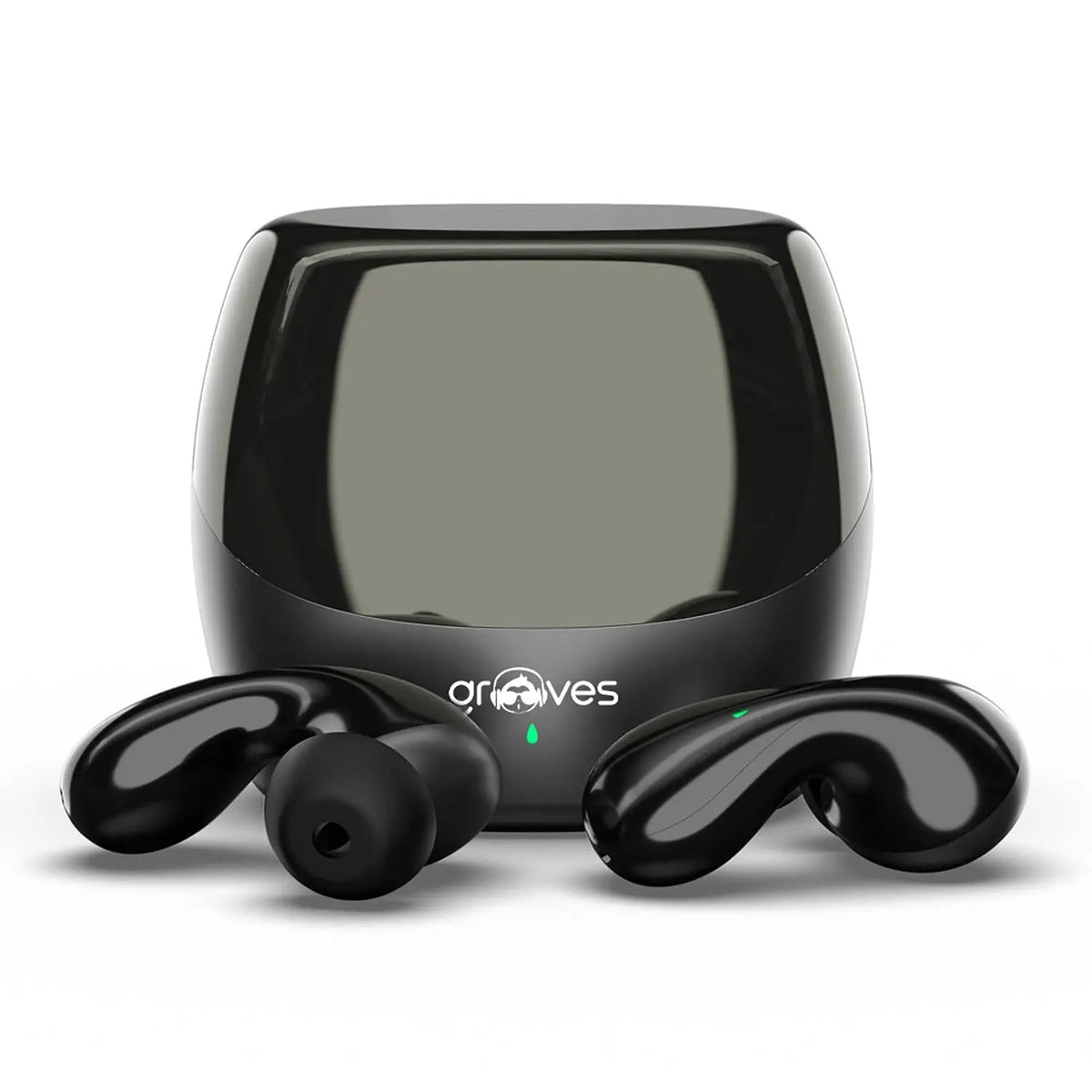 Grooves Ultra 100 in Black color - Earbuds by Grooves