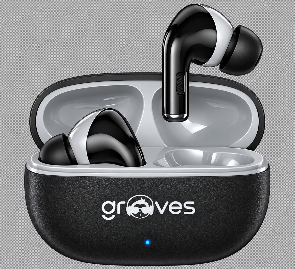 Grooves Fire TWS Earbuds (Black)